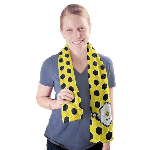 Honeycomb Sport Towel - Exercise use - Model
