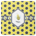 Honeycomb Square Rubber Backed Coaster (Personalized)