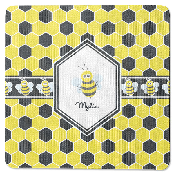 Custom Honeycomb Square Rubber Backed Coaster (Personalized)