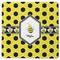 Honeycomb Square Rubber Backed Coaster (Personalized)