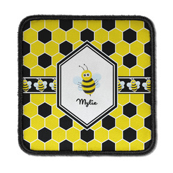 Honeycomb Iron On Square Patch w/ Name or Text
