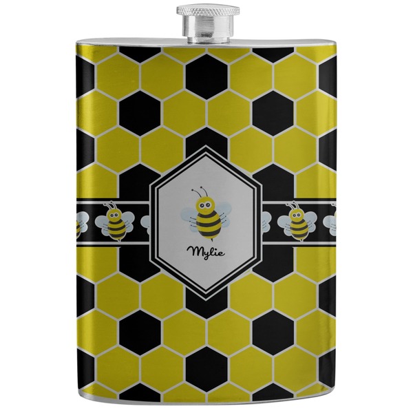 Custom Honeycomb Stainless Steel Flask (Personalized)
