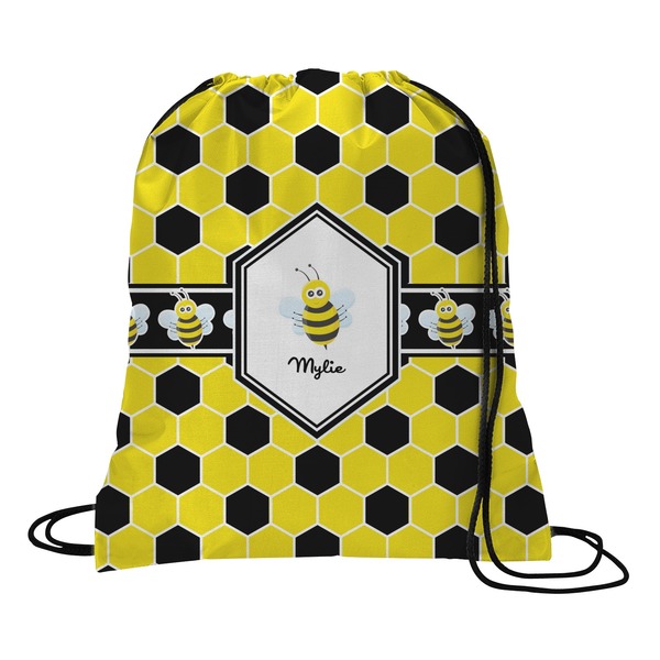 Custom Honeycomb Drawstring Backpack - Large (Personalized)