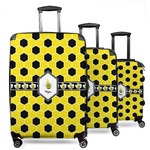 Honeycomb 3 Piece Luggage Set - 20" Carry On, 24" Medium Checked, 28" Large Checked (Personalized)