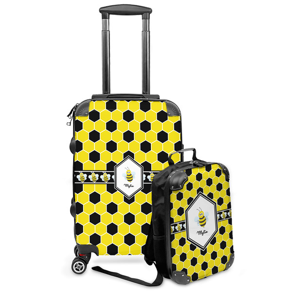 Custom Honeycomb Kids 2-Piece Luggage Set - Suitcase & Backpack (Personalized)
