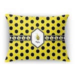 Honeycomb Rectangular Throw Pillow Case (Personalized)