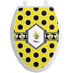 Honeycomb Toilet Seat Decal - Elongated (Personalized)