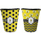Honeycomb Trash Can Black - Front and Back - Apvl