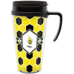 Honeycomb Acrylic Travel Mug with Handle (Personalized)