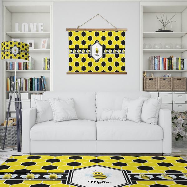 Honeycomb Wall Hanging Tapestry - IN CONTEXT