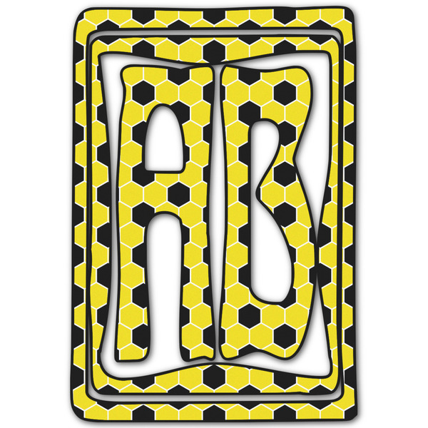 Custom Honeycomb Monogram Decal - Small (Personalized)