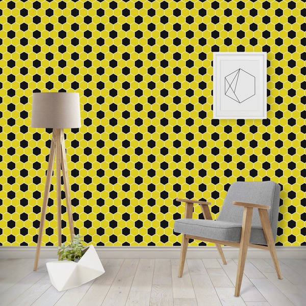 Custom Honeycomb Wallpaper & Surface Covering (Peel & Stick - Repositionable)