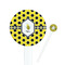 Honeycomb White Plastic 7" Stir Stick - Round - Closeup