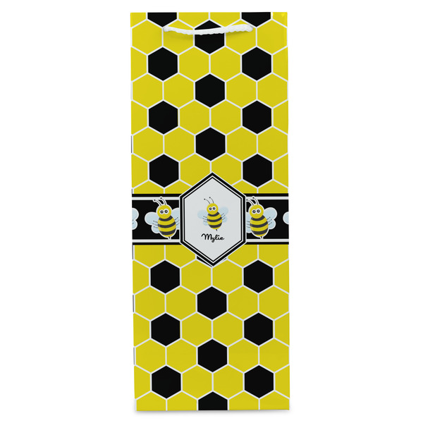 Honeycomb Wine Gift Bag - Gloss - Front