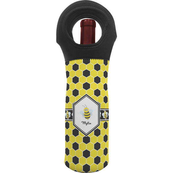 Custom Honeycomb Wine Tote Bag (Personalized)