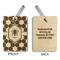 Honeycomb Wood Luggage Tags - Rectangle - Approval