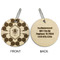 Honeycomb Wood Luggage Tags - Round - Approval