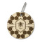 Honeycomb Wood Luggage Tags - Round - Front/Main