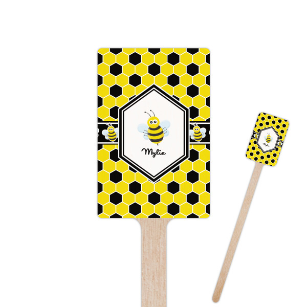 Custom Honeycomb Rectangle Wooden Stir Sticks (Personalized)