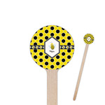 Honeycomb Round Wooden Stir Sticks (Personalized)