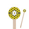 Honeycomb Wooden 6" Stir Stick - Round - Closeup