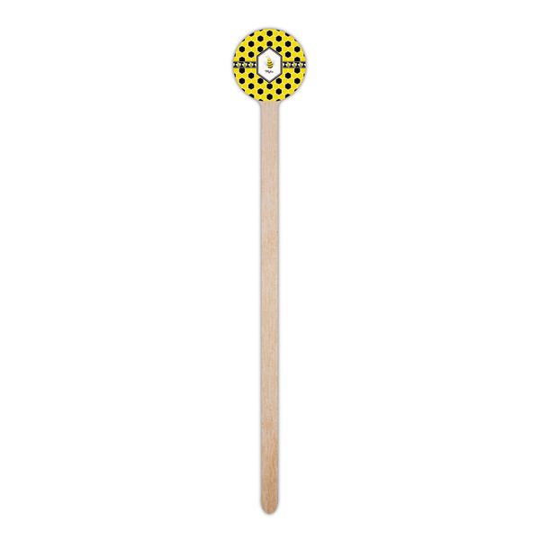 Honeycomb Wooden 6" Stir Stick - Round - Single Stick