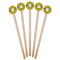Honeycomb Wooden 7.5" Stir Stick - Round - Fan View