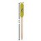 Honeycomb Wooden Food Pick - Paddle - Dimensions