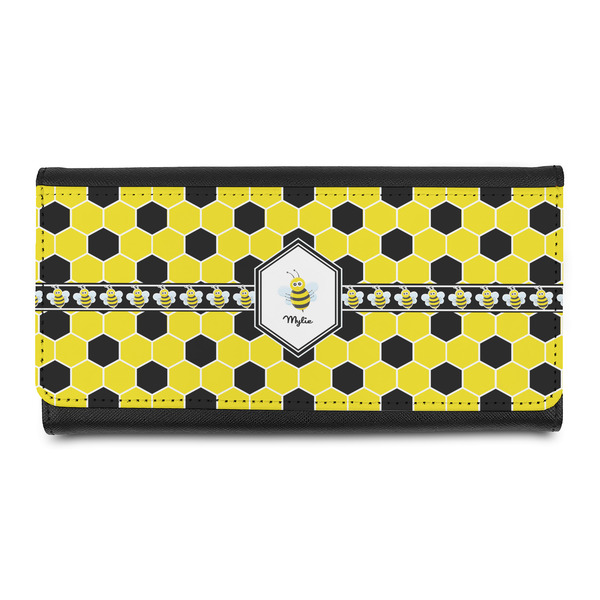 Custom Honeycomb Leatherette Ladies Wallet (Personalized)