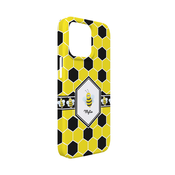 Custom Honeycomb iPhone Case - Plastic - iPhone 13 Mini (Personalized)