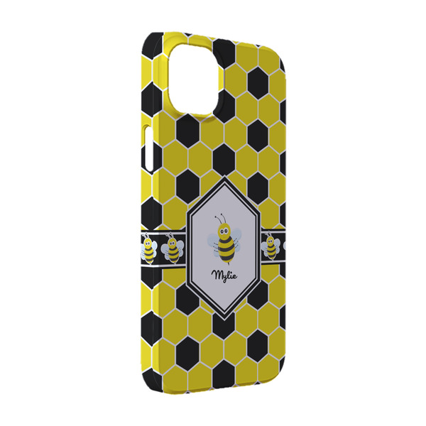 Custom Honeycomb iPhone Case - Plastic - iPhone 14 (Personalized)