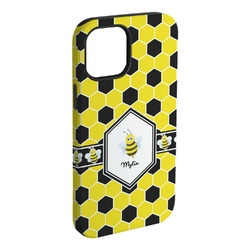Honeycomb iPhone Case - Rubber Lined - iPhone 15 Plus (Personalized)