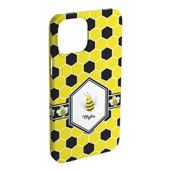 Honeycomb iPhone Case - Plastic - iPhone 15 Pro Max (Personalized)