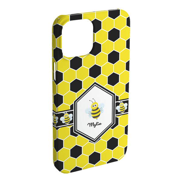 Custom Honeycomb iPhone Case - Plastic (Personalized)
