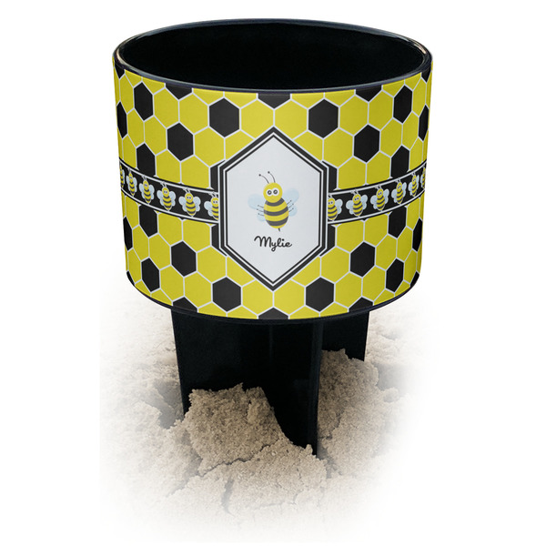 Custom Honeycomb Black Beach Spiker Drink Holder (Personalized)