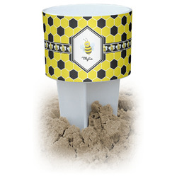 Honeycomb White Beach Spiker Drink Holder (Personalized)