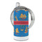 Boats & Palm Trees 12 oz Stainless Steel Sippy Cups - FULL (back angle)