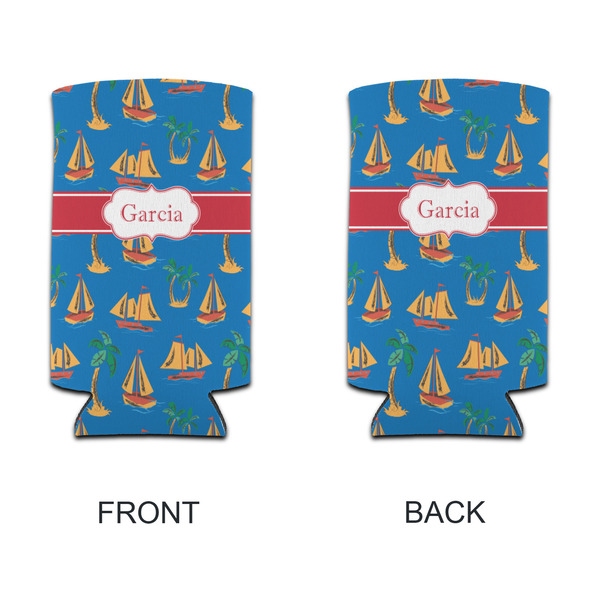 Boats & Palm Trees 12oz Tall Can Sleeve - APPROVAL