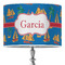 Boats & Palm Trees 16" Drum Lampshade - ON STAND (Poly Film)