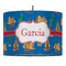 Boats & Palm Trees Drum Pendant Lamp (Personalized)