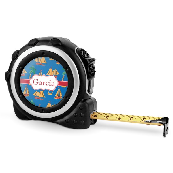 Custom Boats & Palm Trees Tape Measure - 16 Ft (Personalized)