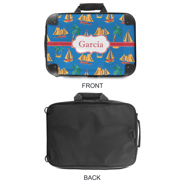 Boats & Palm Trees 18" Laptop Briefcase - APPROVAL