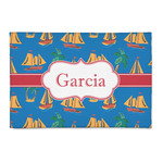 Boats & Palm Trees Patio Rug (Personalized)