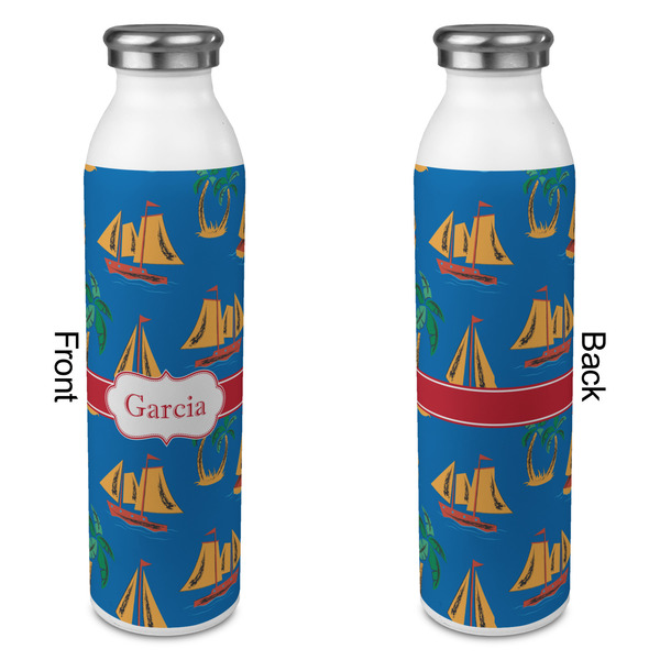 Boats & Palm Trees 20oz Water Bottles - Full Print - Approval