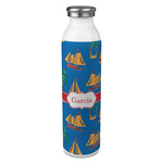 Boats & Palm Trees 20oz Stainless Steel Water Bottle - Full Print (Personalized)