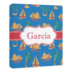 Boats & Palm Trees Canvas Print - 20x24 (Personalized)