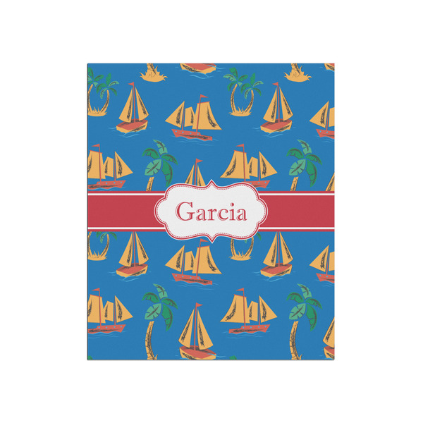 Custom Boats & Palm Trees Poster - Matte - 20x24 (Personalized)