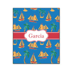 Boats & Palm Trees Wood Print - 20x24 (Personalized)