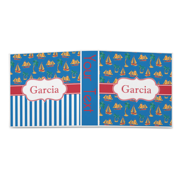 Boats & Palm Trees 3-Ring Binder Approval- 2in