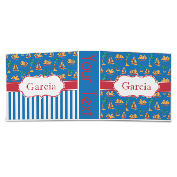 Boats & Palm Trees 3-Ring Binder Approval- 3in